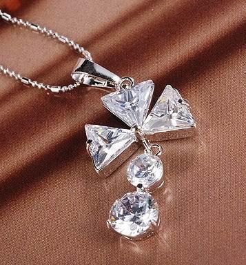 41mm CZ CROSS PENDANT + FREE CHAIN-5.6 grams